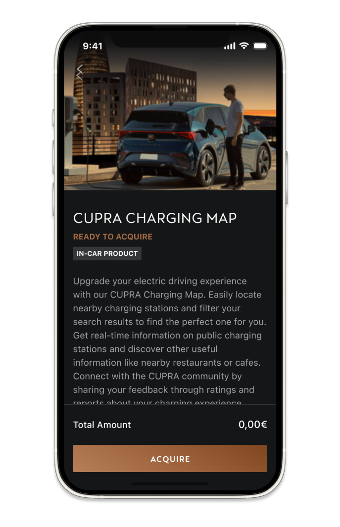comment installer l'application CUPRA charging map